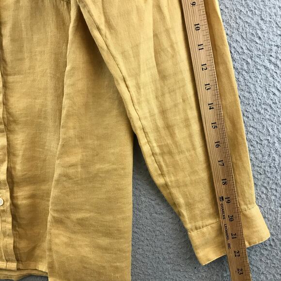 J. Jill Love Linen Long Sleeves Button Down Women's Shirt  Size M - Picture 7 of 9